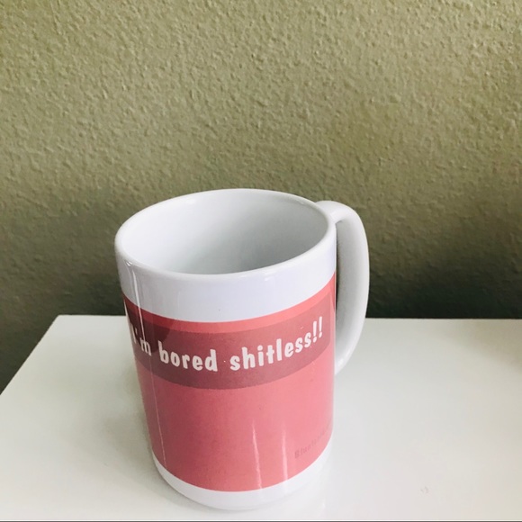 Retro Mug “ I’m Bored Shitless!! “ BluntCard - Humorous - Ceramic - Picture 6 of 10